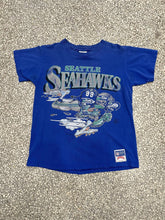 Load image into Gallery viewer, Seattle Seahawks Vintage 1988 Jack Davis Nutmeg Faded Blue ABC Vintage 