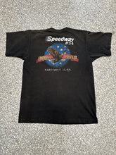 Load image into Gallery viewer, Speedway Truck Vintage 90s All Over Print Faded Black ABC Vintage 