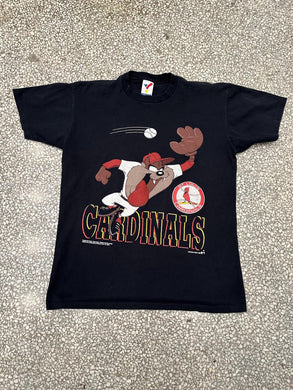 St. Louis Cardinals Vintage 1993 Taz Catching Baseball Black ABC Vintage 