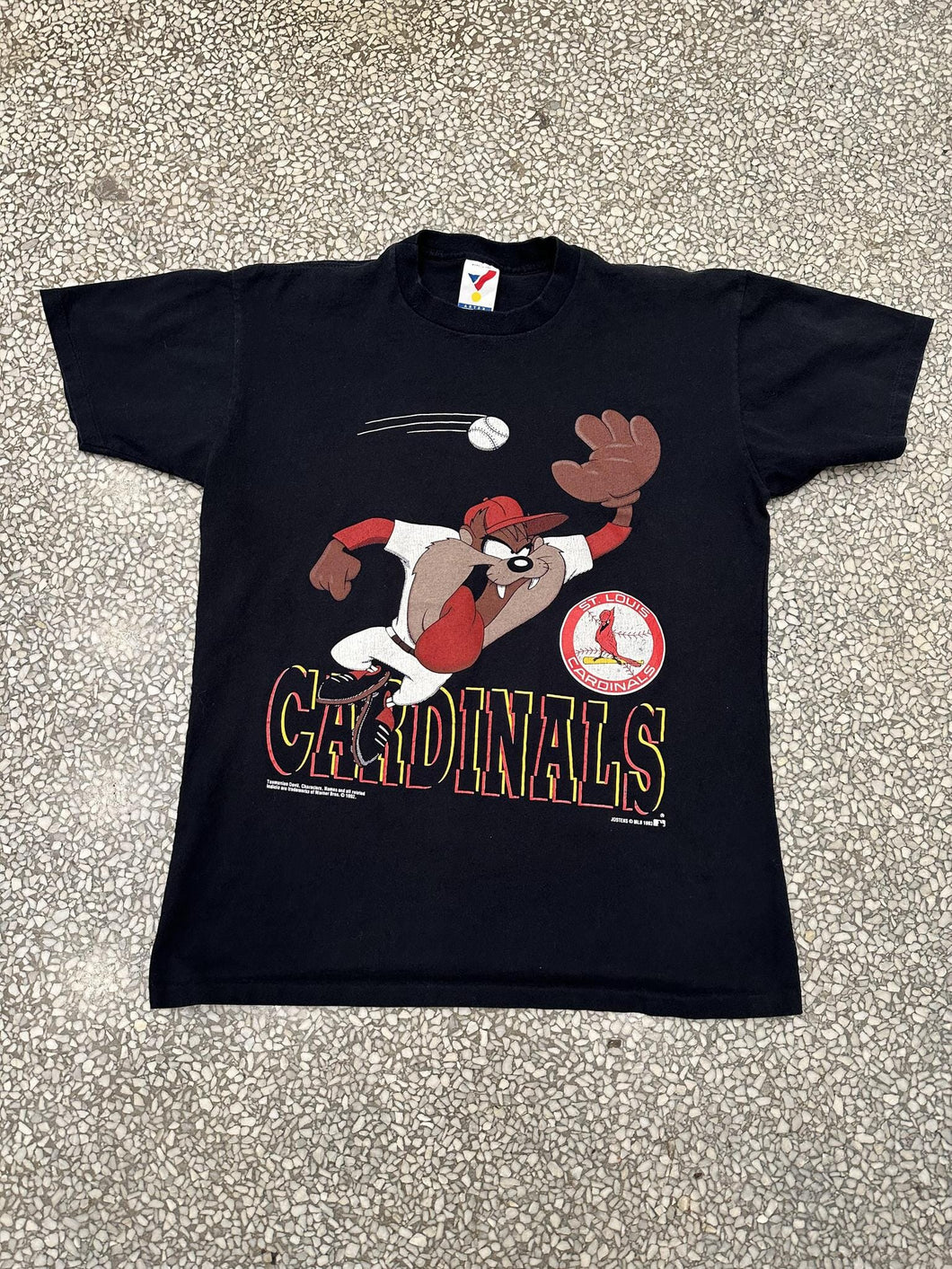 St. Louis Cardinals Vintage 1993 Taz Catching Baseball Black ABC Vintage 