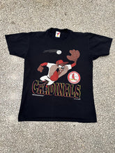 Load image into Gallery viewer, St. Louis Cardinals Vintage 1993 Taz Tee Black ABC Vintage 