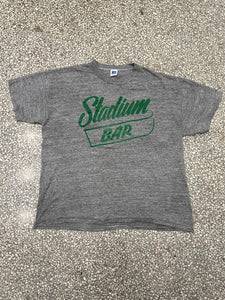 Stadium Bar 21 Vintage 90s Russell Tee Paper Thin Dark Grey ABC Vintage 