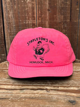 Load image into Gallery viewer, Stapleton's Inc. Hemlock Michigan Vintage 80s Snapback Pink ABC Vintage 