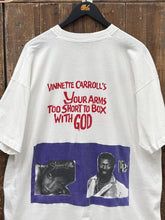 Load image into Gallery viewer, Teddy Pendergrass Vinnette Carroll's Your Arms Too Short To Box With God Vintage 90s Tee White ABC Vintage 