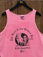 Load image into Gallery viewer, The Bull &amp; Beaver Pub Lake Nokomis Wisconsin Vintage 90s Tank Top Overdyed Pink ABC Vintage 