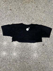 The Hundreds Cropped Tee Black ABC Vintage 