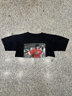 The Hundreds Cropped Tee Black ABC Vintage 