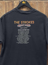 Load image into Gallery viewer, The Strokes Kings of Leon Vintage 2000s Tour Tee Black ABC Vintage 
