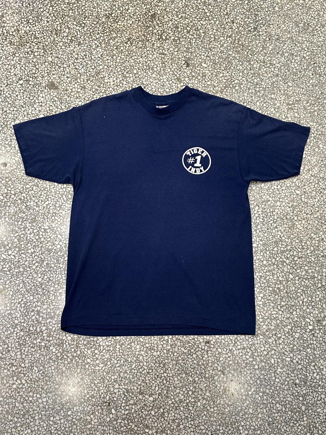 Tiger #1 Indy Vintage 90s Tee Paper Thin Navy ABC Vintage 