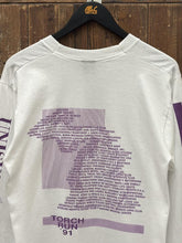 Load image into Gallery viewer, Torch Run Michigan Vintage 1991 Special Olympics L/S Tee White ABC Vintage 