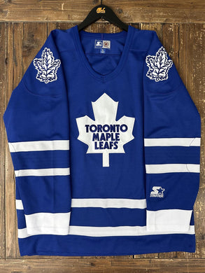 Toronto Maple Leafs Vintage 90s Starter Hockey Jersey Blue ABC Vintage 