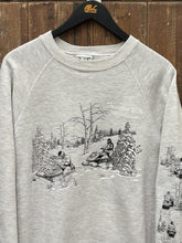 Load image into Gallery viewer, Traverse City Michigan Vintage 1989 Lee Crewneck Grey ABC Vintage 