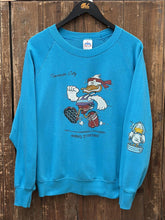 Load image into Gallery viewer, Traverse City Vintage 80s Duck Winning Is Everything Crewneck Teal ABC Vintage 