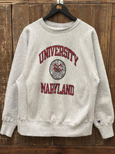 Load image into Gallery viewer, University of Maryland Vintage 80s Champion Reverse Weave Crewneck Grey ABC Vintage 