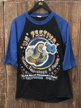 Load image into Gallery viewer, US Music Festival Vintage 1983 Raglan Tee Black Blue ABC Vintage 
