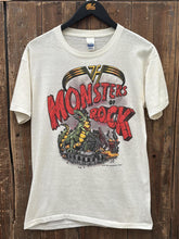 Load image into Gallery viewer, Van Halen Vintage 1988 Monsters of Rock Tour Tee Paper Thin White ABC Vintage 