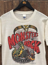 Load image into Gallery viewer, Van Halen Vintage 1988 Monsters of Rock Tour Tee Paper Thin White ABC Vintage 