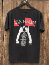 Load image into Gallery viewer, Van Halen Vintage 1988 OU812 Tour Tee Paper Thin Black Purple Teal ABC Vintage 