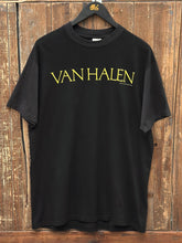 Load image into Gallery viewer, Van Halen Vintage 1988 Ou812 World Tour Tee Black Yellow ABC Vintage 