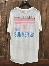 Load image into Gallery viewer, Van Halen Vintage 1988 Summer Tour Tee Paper Thin White ABC Vintage 