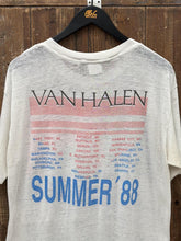 Load image into Gallery viewer, Van Halen Vintage 1988 Summer Tour Tee Paper Thin White ABC Vintage 
