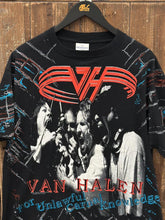 Load image into Gallery viewer, Van Halen Vintage 1991 For Unlawful Carnal Knowlegde All Over Print Tee ABC Vintage 