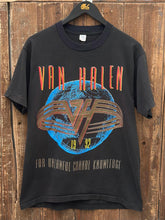 Load image into Gallery viewer, Van Halen Vintage 1992 For Unlawful Carnal Knowledge Tour Tee Faded Black ABC Vintage 