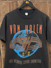 Load image into Gallery viewer, Van Halen Vintage 1992 For Unlawful Carnal Knowledge Tour Tee Faded Black ABC Vintage 