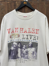 Load image into Gallery viewer, Van Halen Vintage 1993 Live Right Here Right Now The Tour Tee Faded White ABC Vintage 