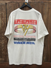 Load image into Gallery viewer, Van Halen Vintage 1993 Live Right Here Right Now The Tour Tee Faded White ABC Vintage 