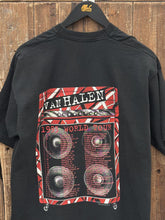 Load image into Gallery viewer, Van Halen Vintage 1993 Live World Tour Fruit of The Loom Tag Tee Black ABC Vintage 