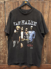 Load image into Gallery viewer, Van Halen Vintage 1993 Live World Tour Tee Faded Black ABC Vintage 