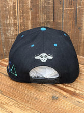 Load image into Gallery viewer, Vancouver Grizzlies Vintage 90s TI$A Custom Snapback Black Light Blue ABC Vintage 