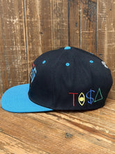 Load image into Gallery viewer, Vancouver Grizzlies Vintage 90s TI$A Custom Snapback Black Light Blue ABC Vintage 