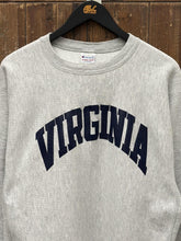 Load image into Gallery viewer, Virginia Vintage 90s Champion Reverse Weave Crewneck Grey ABC Vintage 
