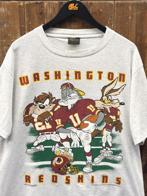 Washington Football Vintage 1993 Looney Tunes Team Tee Grey ABC Vintage 
