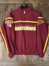 Load image into Gallery viewer, Washington Redskins Vintage 80s Nike Quarter Zip Pullover Sweatshirt Burgundy Yellow ABC Vintage 