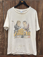 Load image into Gallery viewer, Wayne Gretzky &amp; Gordie Howe Vintage 1989 Legends On Ice Salem Tee Thrashed Faded Aged Cream ABC Vintage 