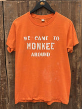 Load image into Gallery viewer, We Came To Monkee Around Vintage 70s Tour Tee Paper Thin Orange ABC Vintage 