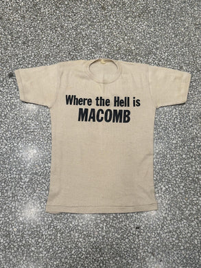 Where The Hell Is Macomb Vintage 60s Tee Tatn ABC Vintage 