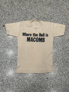 Where The Hell Is Macomb Vintage 60s Tee Tatn ABC Vintage 