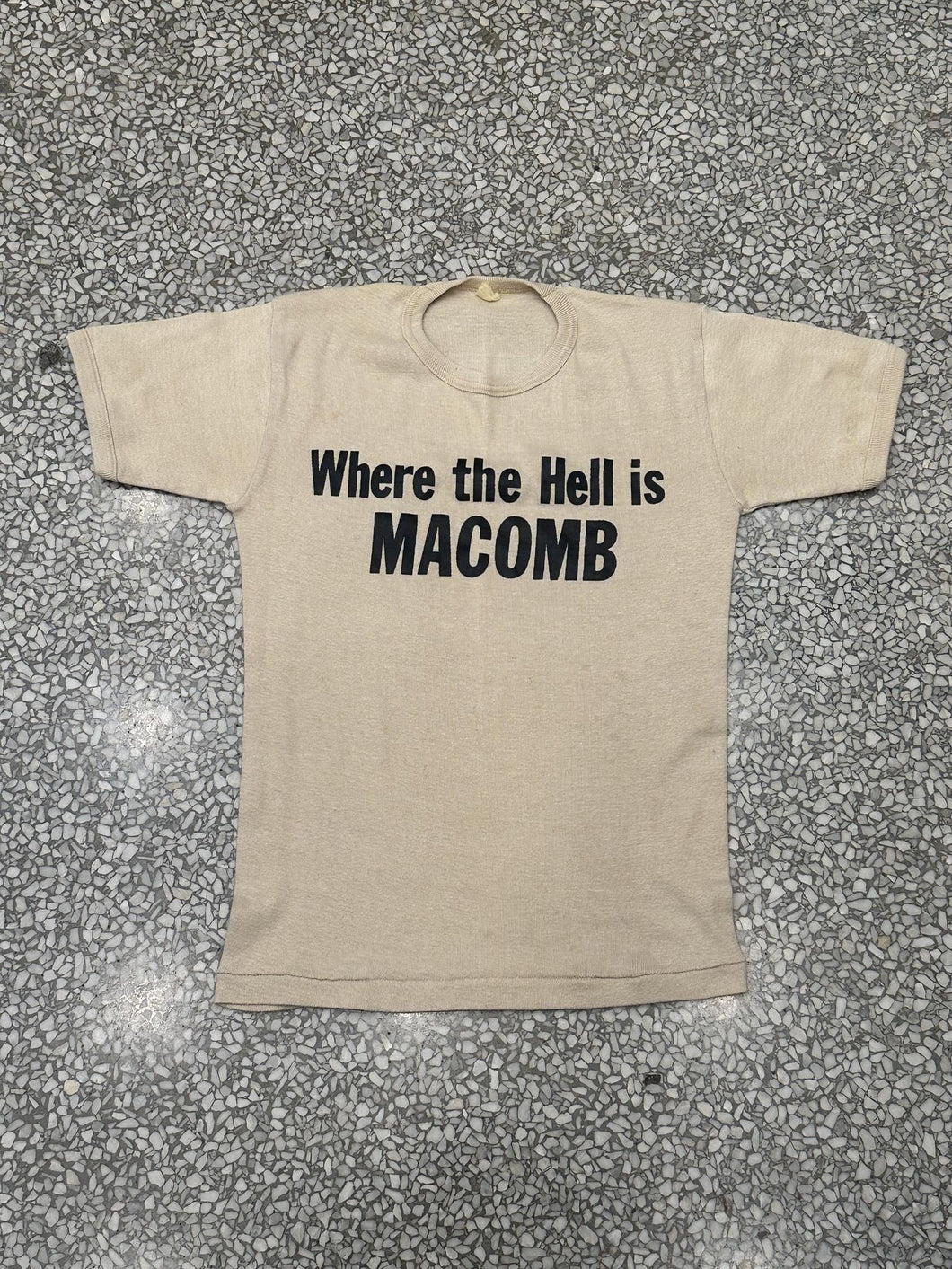 Where The Hell Is Macomb Vintage 60s Tee Tatn ABC Vintage 