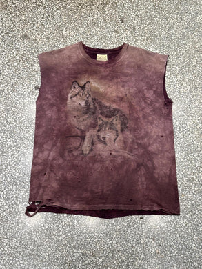 Wolf Vintage 90s Cutoff Tiedye Tee ABC Vintage 
