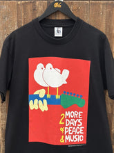 Load image into Gallery viewer, Woodstock Vintage 1994 2 More Days of Peace &amp; Music Tee Black ABC Vintage 