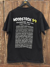 Load image into Gallery viewer, Woodstock Vintage 1994 2 More Days of Peace &amp; Music Tee Black ABC Vintage 
