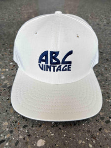 ABC Vintage 90s New Era Snapback (Cream/French Blue Logo) ABC Vintage 