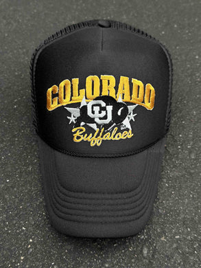 ABC Vintage Colorado Buffaloes Vintage Patch Trucker Hat (Black) ABC Vintage 