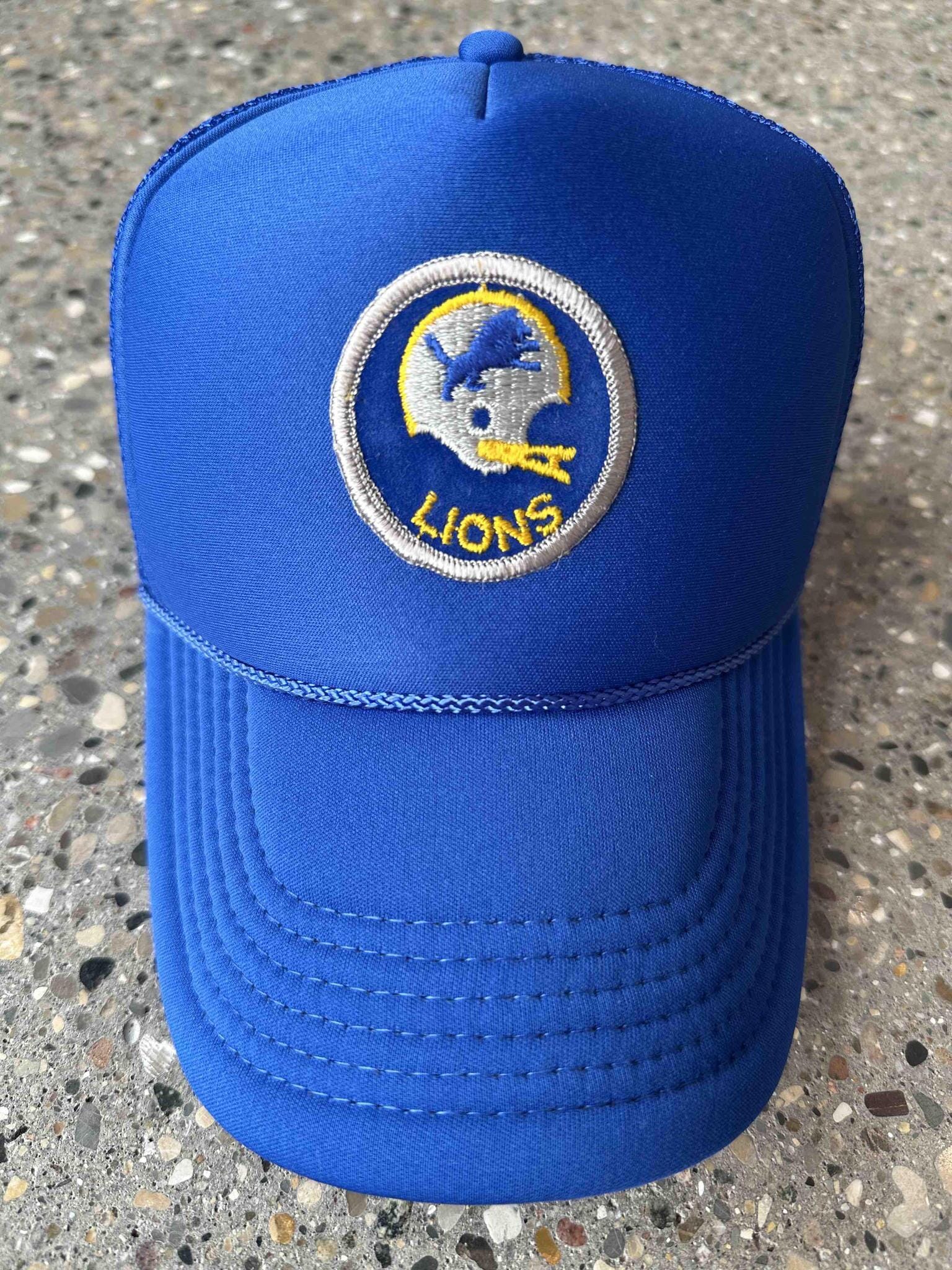 retro detroit lions hat
