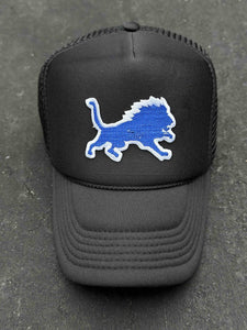 ABC Vintage Detroit Lions Vintage OG Lion Patch Trucker Hat (Black) ABC Vintage 