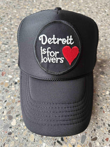 ABC Vintage Detroit Lovers Vintage Patch Trucker Hat (Black) ABC Vintage 